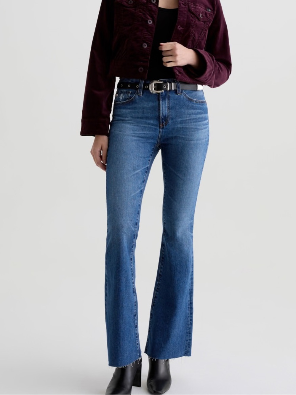 Classic highRise Blue Flare Jeans